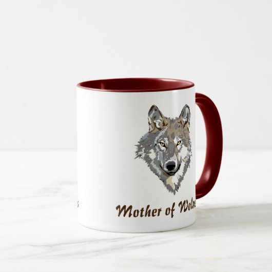 tasse de café mère de loups (Devant droit)
