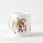 Tasse de café Mesoamerican maya antique d'art (Devant gauche)