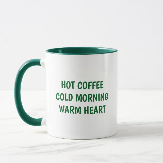 Tasse de café Message Chaleureux (Gauche)