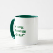 Tasse de café Message Chaleureux (Devant gauche)