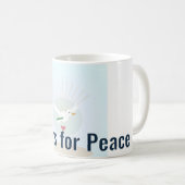 Tasse de café Message Modifiable Prières pour la P (Devant droit)