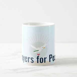 Tasse de café Message Modifiable Prières pour la P