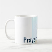 Tasse de café Message Modifiable Prières pour la P (Gauche)