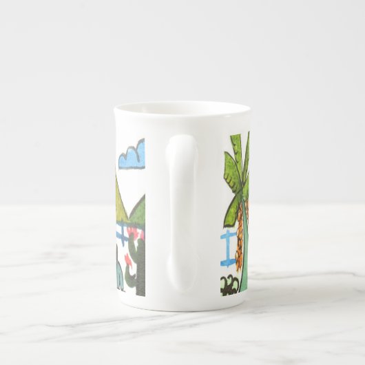 Tasse de café mexicaine de scène (Dos)