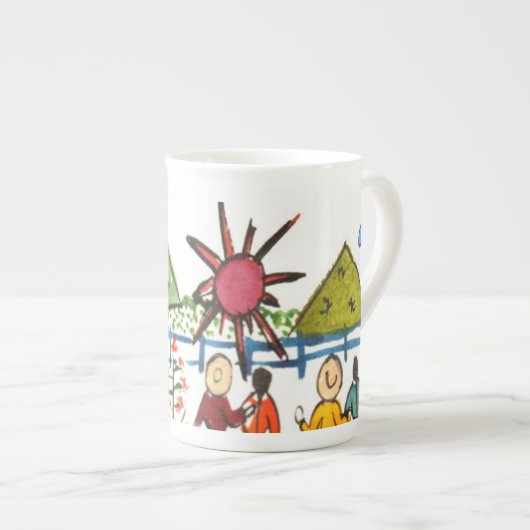 Tasse de café mexicaine de scène (Devant droit)