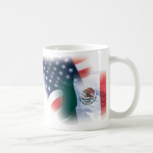 Tasse de café mexico-américaine avec Eagle