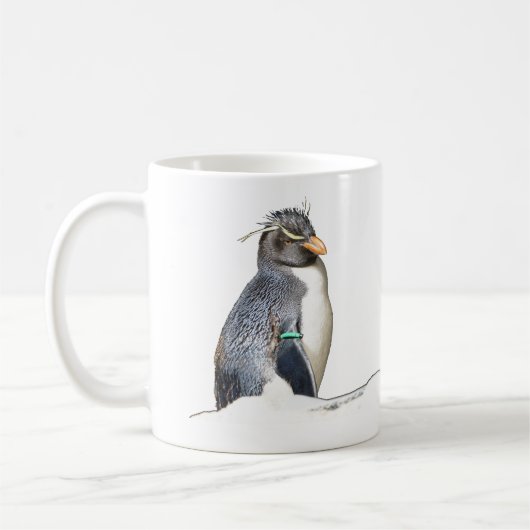 Tasse de café Mignon Manchot Rockhopper (Gauche)