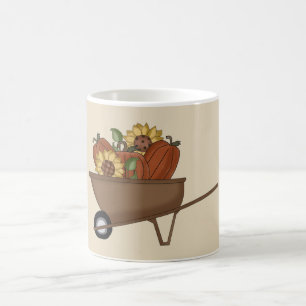 Tasse de café mignonne d'automne