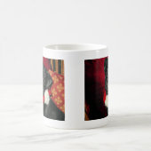 Tasse de café mignonne de carlin de Noël (Centre)