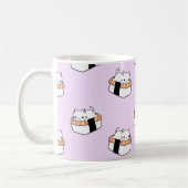 Tasse de café mignonne de chat de sushi (Gauche)
