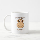 Tasse de café mignonne de chimpanzé (Gauche)