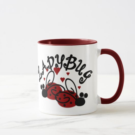 Tasse de café mignonne de coccinelle (Droite)