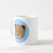 Tasse de café mignonne de CUB d'ours de Li'l (Devant gauche)