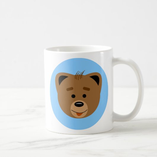 Tasse de café mignonne de CUB d'ours de Li'l (Droite)