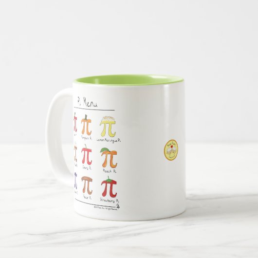 Tasse de café mignonne de jour des maths pi de (Devant gauche)