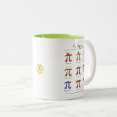 Tasse de café mignonne de jour des maths pi de (Devant droit)