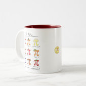 Tasse de café mignonne de jour des maths pi de (Devant gauche)