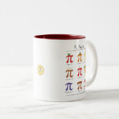 Tasse de café mignonne de jour des maths pi de (Devant droit)