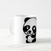 Tasse de café mignonne de panda (Devant gauche)