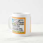 Tasse de café mignonne de prescription (Devant gauche)
