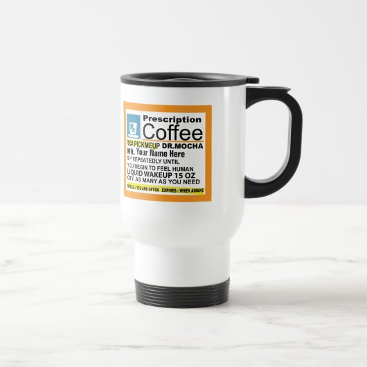 Tasse de café mignonne de prescription (Droite)