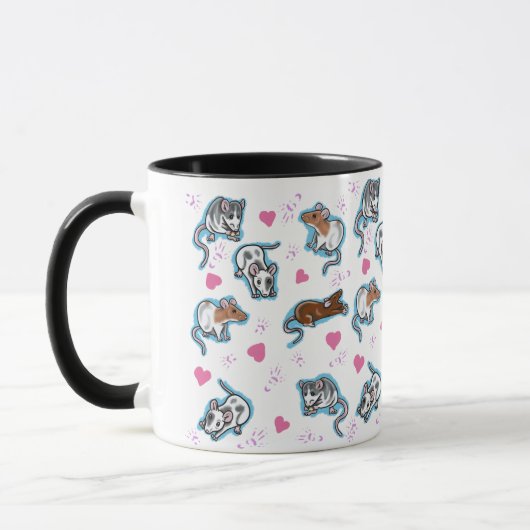 Tasse de café mignonne de rat (Gauche)