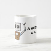 Tasse de café mignonne de robot (Centre)