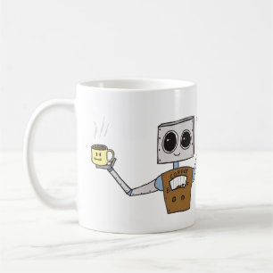 Tasse de café mignonne de robot