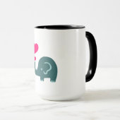 Tasse de café mignonne d'éléphant (Devant droit)
