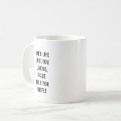 Tasse de café mignonne d'énonciation (Devant gauche)