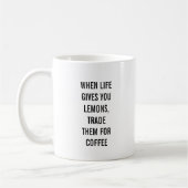 Tasse de café mignonne d'énonciation (Gauche)