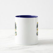 Tasse de café mignonne fusée vers les étoiles dans (Centre)