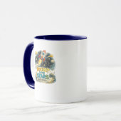 Tasse de café mignonne fusée vers les étoiles dans (Devant gauche)