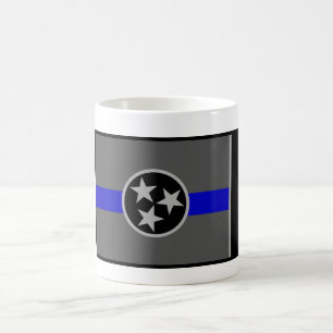 TASSE DE CAFÉ MINCE DE DRAPEAU D'ÉTAT DE BLUE LI