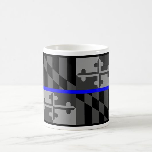 TASSE DE CAFÉ MINCE DE DRAPEAU D'ÉTAT DE BLUE LINE (Centre)