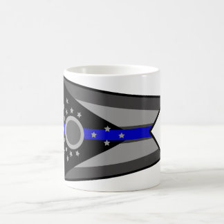 TASSE DE CAFÉ MINCE DE DRAPEAU D'ÉTAT DE BLUE LINE