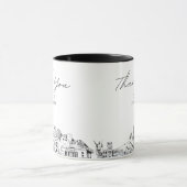 Tasse de café minimale personnalisée pour mariage  (Centre)