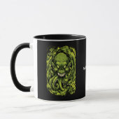 Tasse de café Monstre Tentacule Vert Flippant (Gauche)