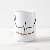 Tasse de café morphing de logo oblique de (Centre)