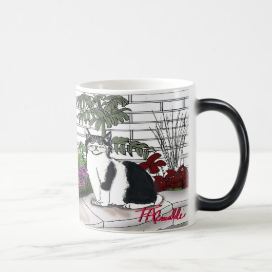 Tasse de café morphing "du jardin de Leada" (Droite)