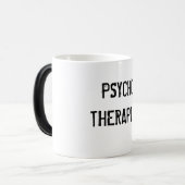 Tasse de café "Morphing" psychopathe de thérapeute (Devant gauche)