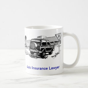 Tasse de café morte d'avocat d'assurance
