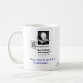 Tasse de café morte d'avocat de club national de (Gauche)