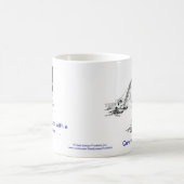 Tasse de café morte d'avocat de construction de (Centre)