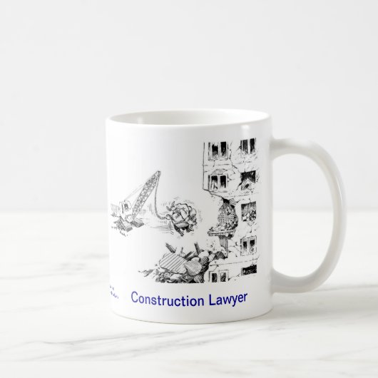 Tasse de café morte d'avocat de construction de (Droite)