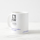Tasse de café morte d'avocat de divertissement de (Devant gauche)