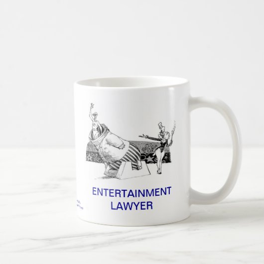 Tasse de café morte d'avocat de divertissement de (Droite)