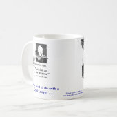 Tasse de café morte d'avocat de faute (Devant gauche)
