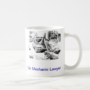 Tasse de café morte d'avocat de mécanicien de