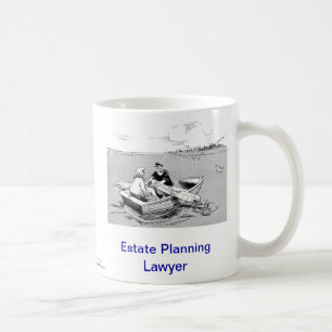 Tasse de café morte d'avocat de planification de